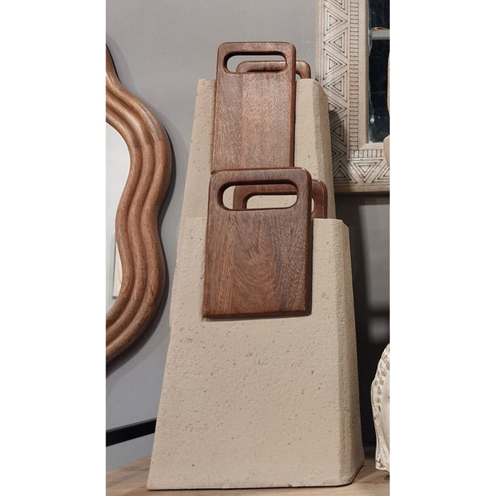 Ваза Home ESPRIT Кафяв Бежов Дърво манго Папиемаше