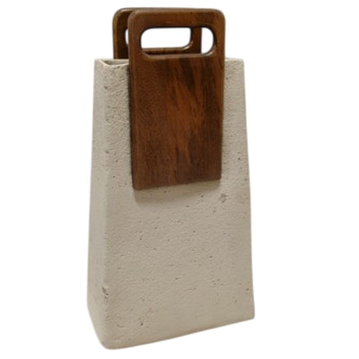 Ваза Home ESPRIT Кафяв Бежов Дърво манго Папиемаше