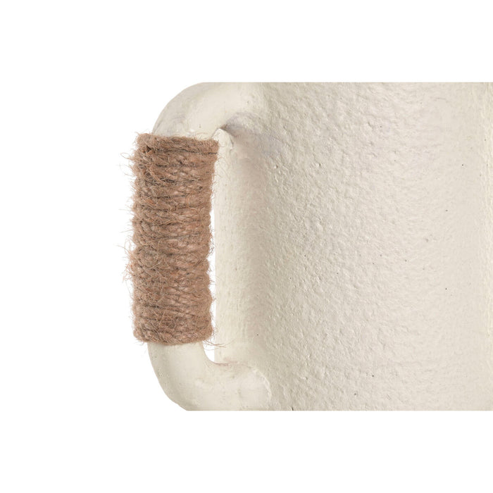 Ваза Home ESPRIT Бял Светло кафяв теракота