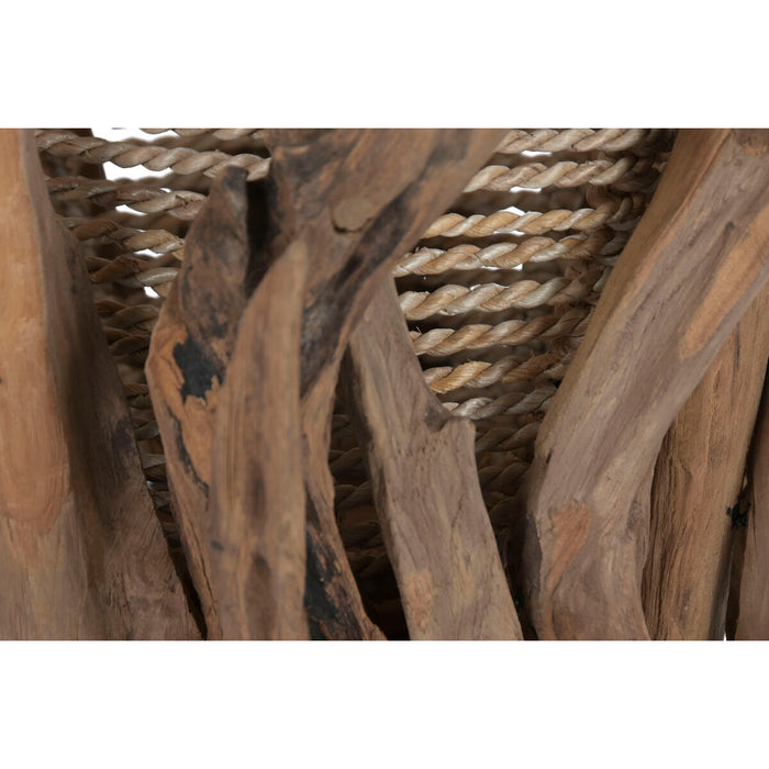 Лампион Home ESPRIT Бежов Естествен 220 V 37 X 37 X 119 CM