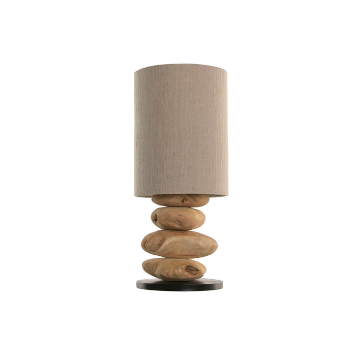 Настолна лампа Home ESPRIT Черен Бежов Естествен 50 W 220 V