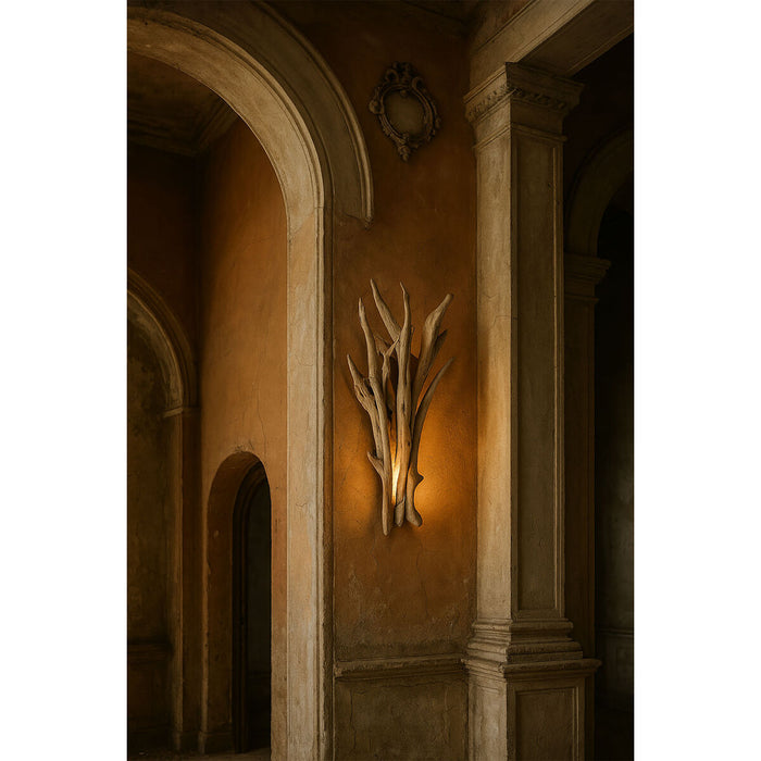 Стенна лампа Home ESPRIT Естествен 220 V