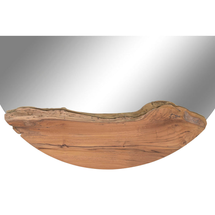 Стенно огледало Home ESPRIT Кафяв Bali 100 x 5 x 100 cm