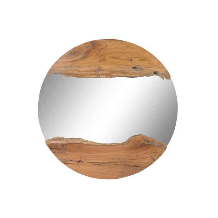 Стенно огледало Home ESPRIT Кафяв Bali 100 x 5 x 100 cm