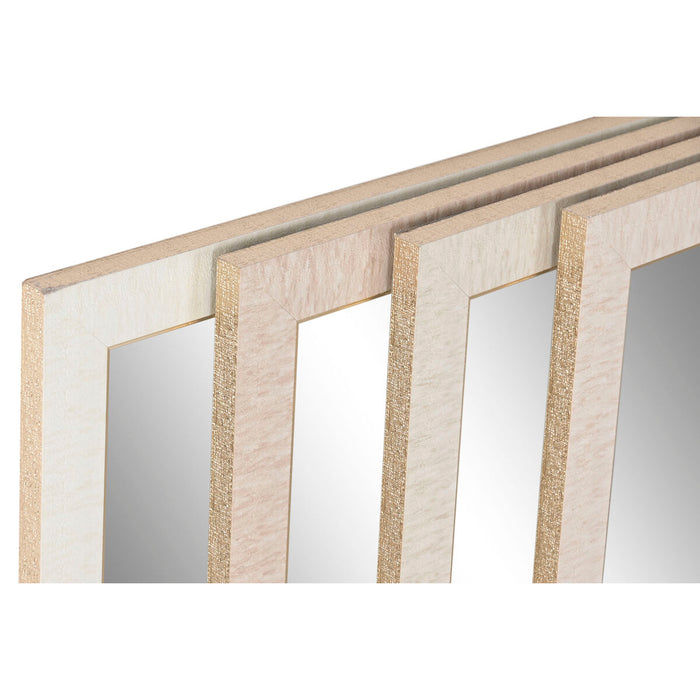 Стенно огледало Home ESPRIT Бял Кафяв Бежов Сив Модерен 68 x 2 x 156 cm (4 броя)