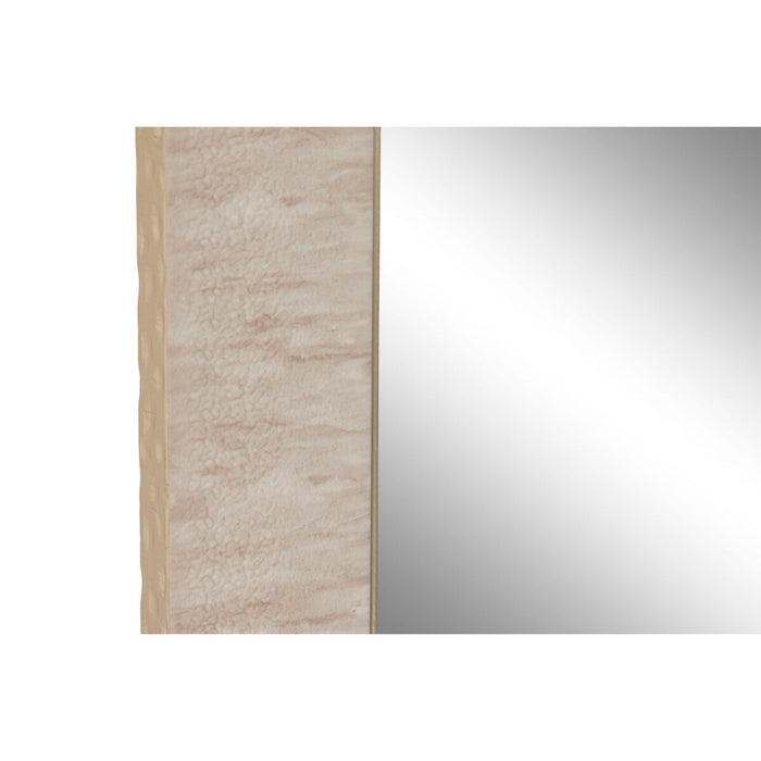 Стенно огледало Home ESPRIT Бял Кафяв Бежов Сив Модерен (4 броя)