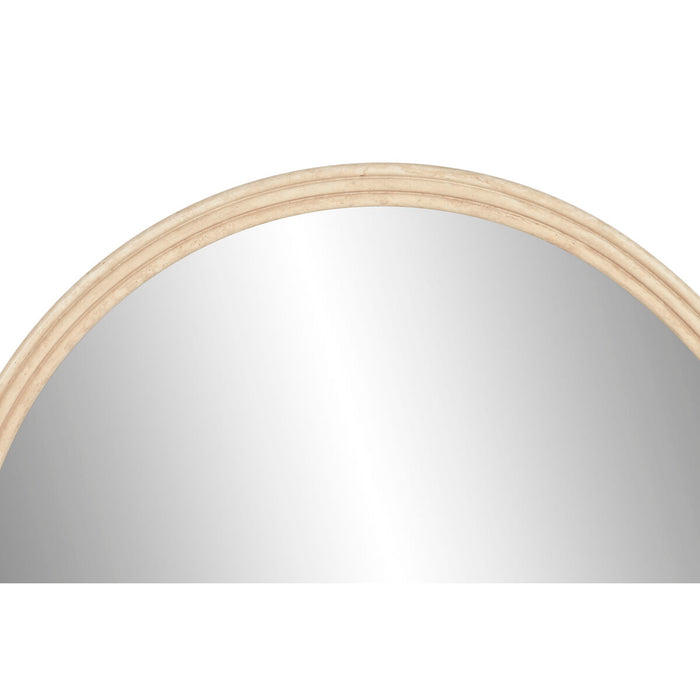 Стенно огледало Home ESPRIT Бежов Естествен Scandi (2 броя)