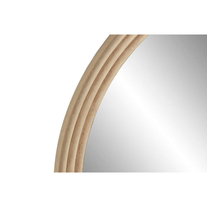 Стенно огледало Home ESPRIT Бежов Естествен Scandi (2 броя)