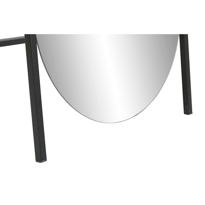 Постоянно огледало Home ESPRIT Черен Кристал Желязо