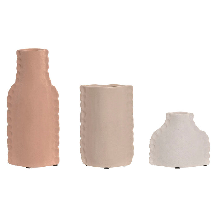 Комплект от 3 Вази Home ESPRIT Многоцветен Каменинов 10 x 7 x 24 cm (3 Части)