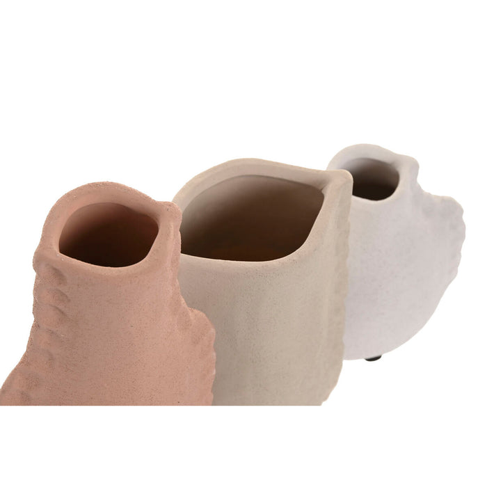 Комплект от 3 Вази Home ESPRIT Многоцветен Каменинов 10 x 7 x 24 cm (3 Части)