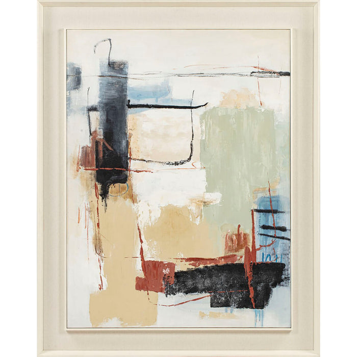 Пластно Home ESPRIT Жълт Бял Абстрактен Град 110 X 6 X 140 CM