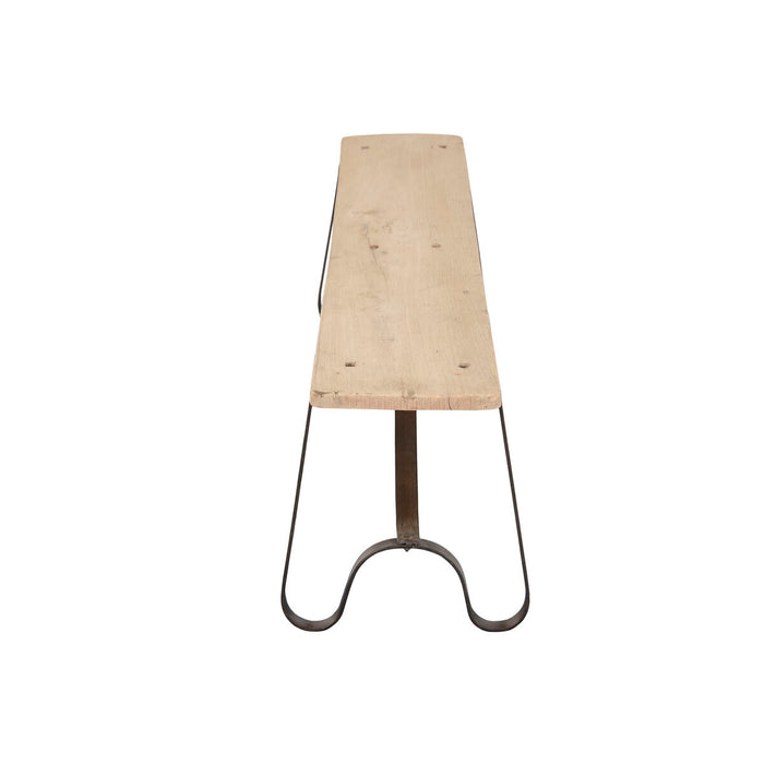 Пейка Home ESPRIT Черен Естествен Желязо тиково дърво 152 X 41 X 46 CM