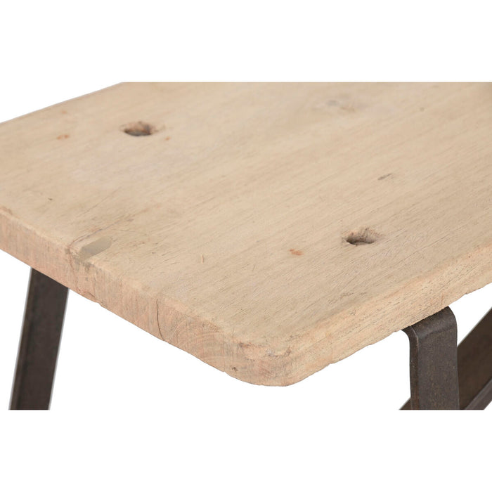 Пейка Home ESPRIT Черен Естествен Желязо тиково дърво 152 X 41 X 46 CM