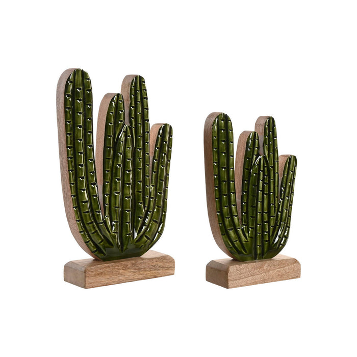 Декоративна фигурка Home ESPRIT Зелен Естествен Кактус Тропически 13 X 5 X 25,5 CM