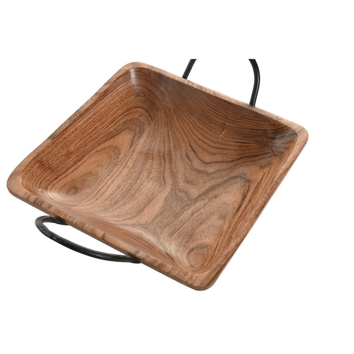 Украса за център на маса Home ESPRIT Кафяв Черен Естествен 38 X 36 X 9 CM (3 Части)