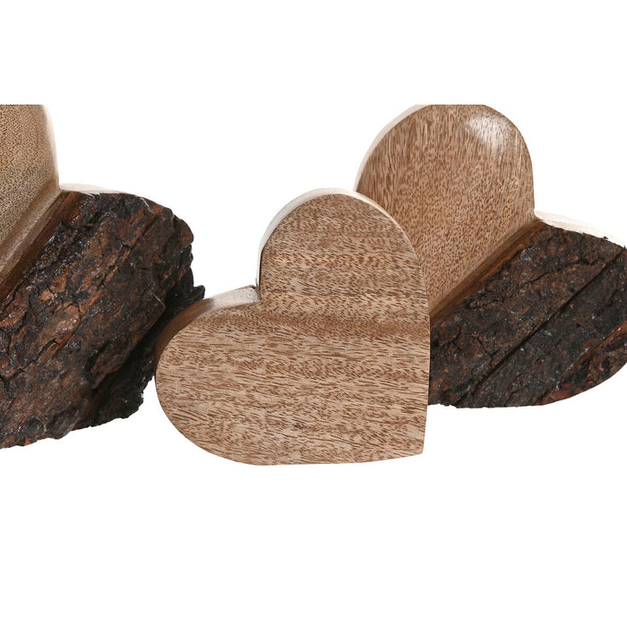 Декоративна фигурка Home ESPRIT Кафяв Сърце 16 X 2 X 18 CM (3)