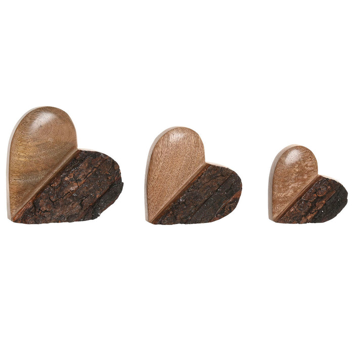 Декоративна фигурка Home ESPRIT Кафяв Сърце 16 X 2 X 18 CM (3)