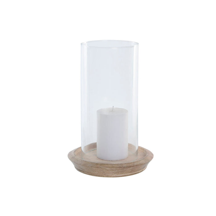 Поставка за свещ Home ESPRIT Кафяв Естествен Кристал Дърво манго 19 x 19 x 26 cm (2 броя)