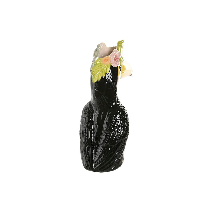 Ваза Home ESPRIT Жълт Черен Керамика Тропически 19 X 10 X 25 CM