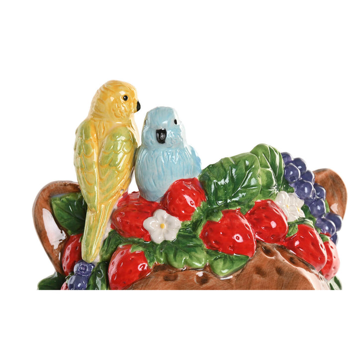 Ваза Home ESPRIT Кафяв Керамика Тропически 16 x 16 x 38 cm