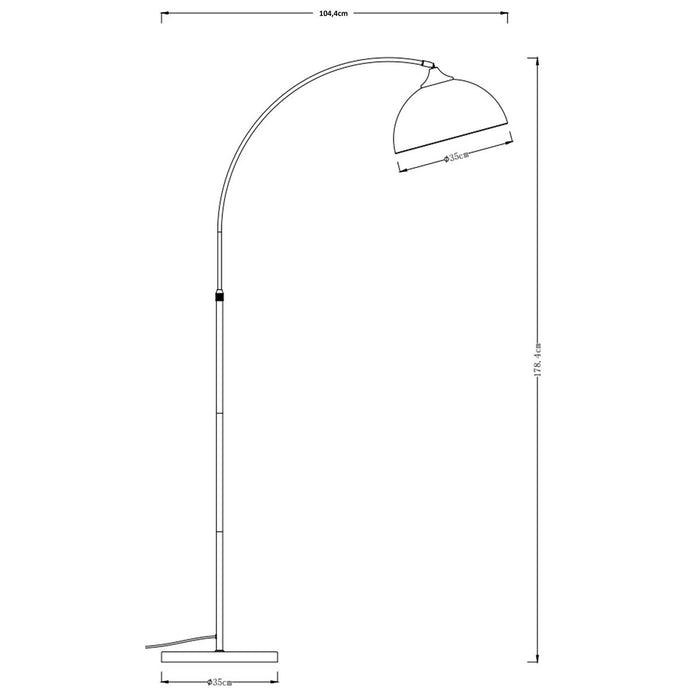 Лампион Home ESPRIT Бежов Златен 220 V 104 X 35 X 178 CM