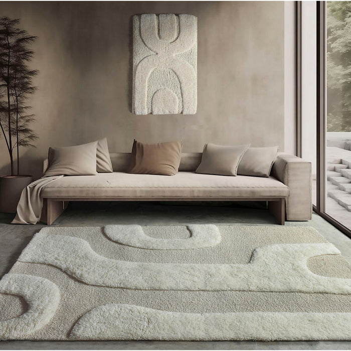 Килим Home ESPRIT Бежов Алуминий Boho