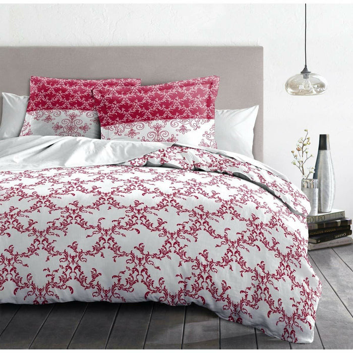 Комплект покривка за завивка HOME LINGE PASSION Бял Бургундия 240 x 260 cm