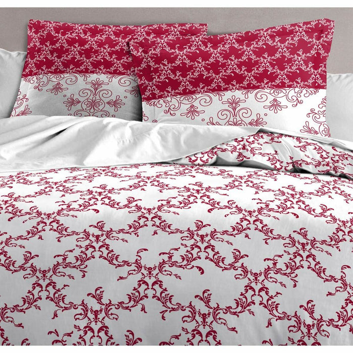 Комплект покривка за завивка HOME LINGE PASSION Бял Бургундия 240 x 260 cm