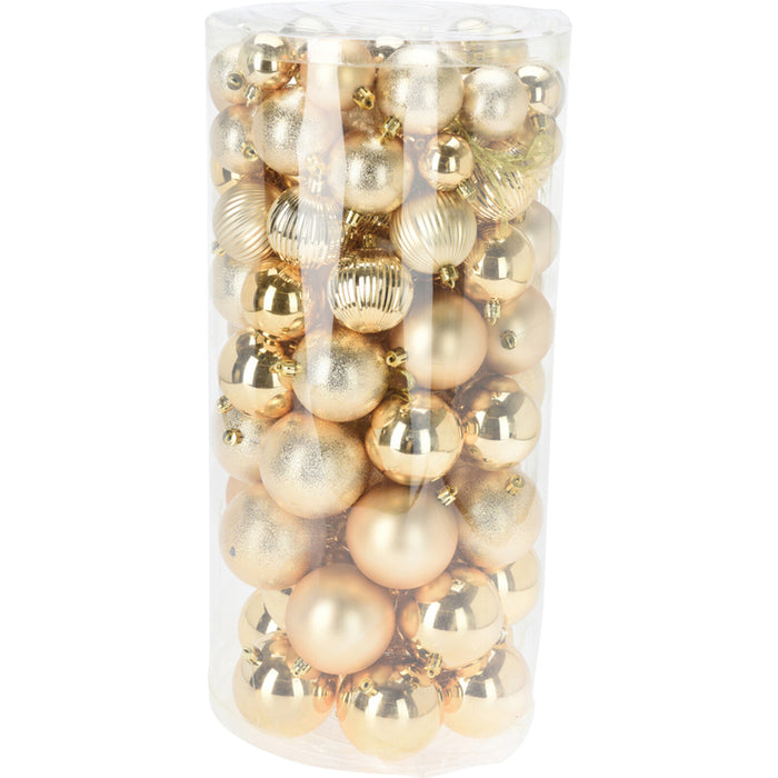 К-КТ КОЛЕДНИ ТОПКИ 100БР ЗЛАТО HOME&STYLING CAR104000