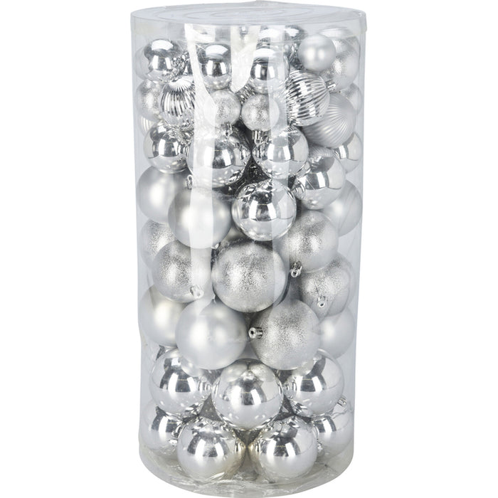 К-КТ КОЛЕДНИ ТОПКИ 100БР СРЕБРО HOME&STYLING CAR104010