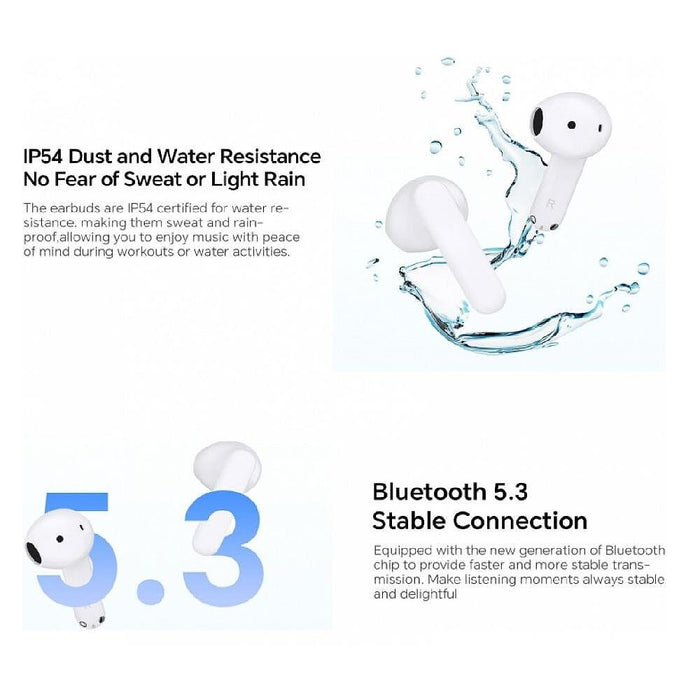 Слушалки с микрофон Honor CHOICE EARBUDS X7e ACTIVE WHITE , IN-EAR (ТАПИ) , Bluetooth