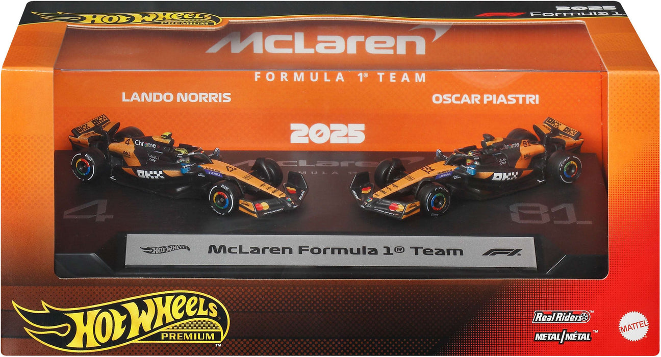 Комплект метални колички Hot Wheels Premium - Race 2-Pack, 1:64, асортимент