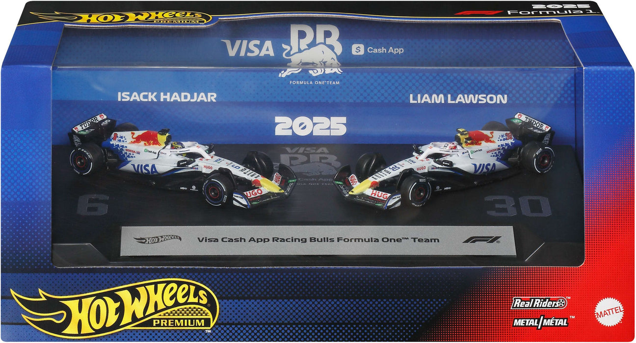 Комплект метални колички Hot Wheels Premium - Race 2-Pack, 1:64, асортимент