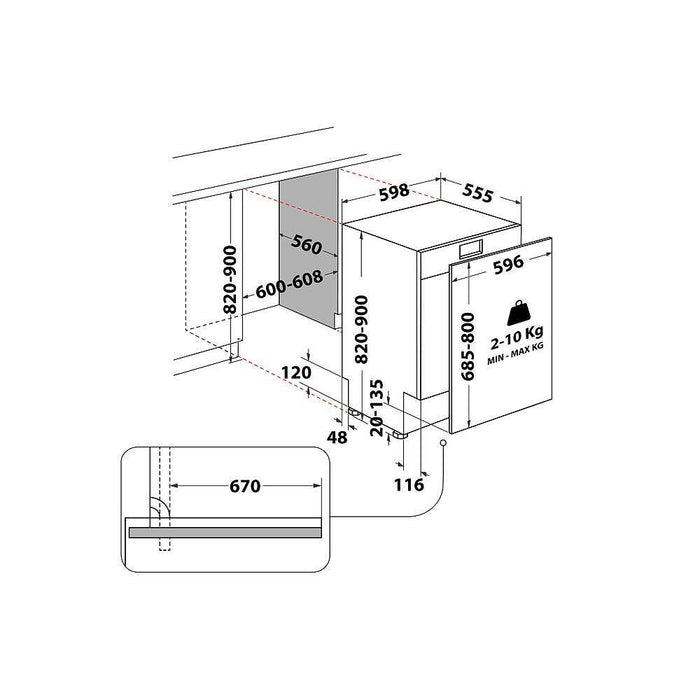 Съдомиялна машина за вграждане Hotpoint-Ariston HA4IFA14BS , 14 комплекта, A
