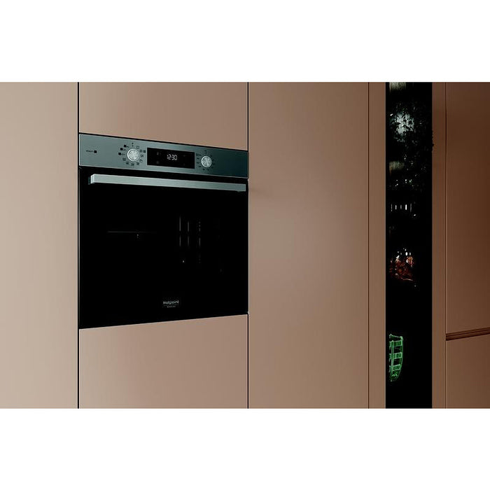 Фурна за вграждане Hotpoint-Ariston HAO 3K58HSU1 X. , Push бутони , 71 , А+ , Hydrolitic