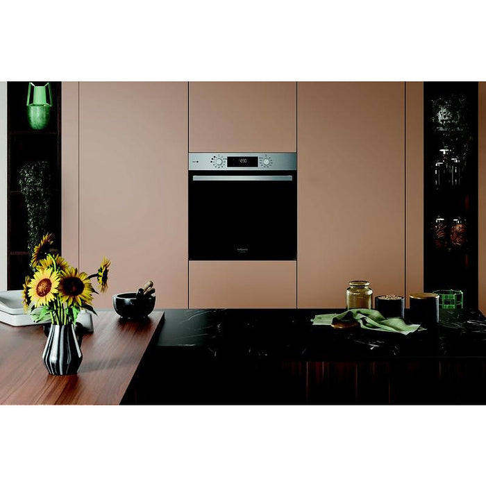 Фурна за вграждане Hotpoint-Ariston HAO 3K58HSU1 X. , Push бутони , 71 , А+ , Hydrolitic