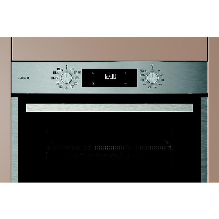 Фурна за вграждане Hotpoint-Ariston HAO 458HSU1F X. , Push бутони , 71 , А+ , Водно почистване