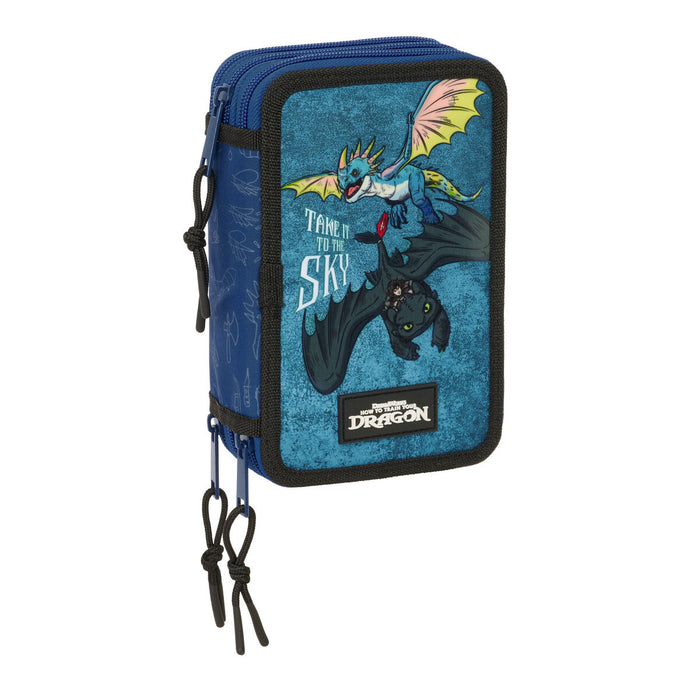 Пътническа Чанта How to Train Your Dragon Тъмно синьо 12,5 x 19,5 x 5,5 cm 37 Части