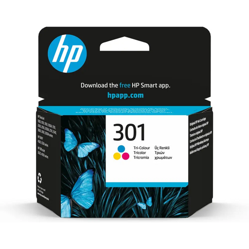 HP 301 трицветна оригинална касета с мастило