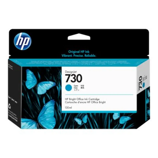 HP 730 130 ml Cyan Ink Cartridge T1600/T1700/T2600