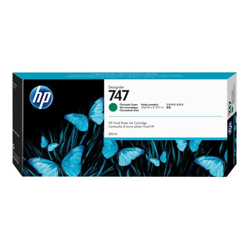 HP 747 300 ml хроматична зелена касета с мастило
