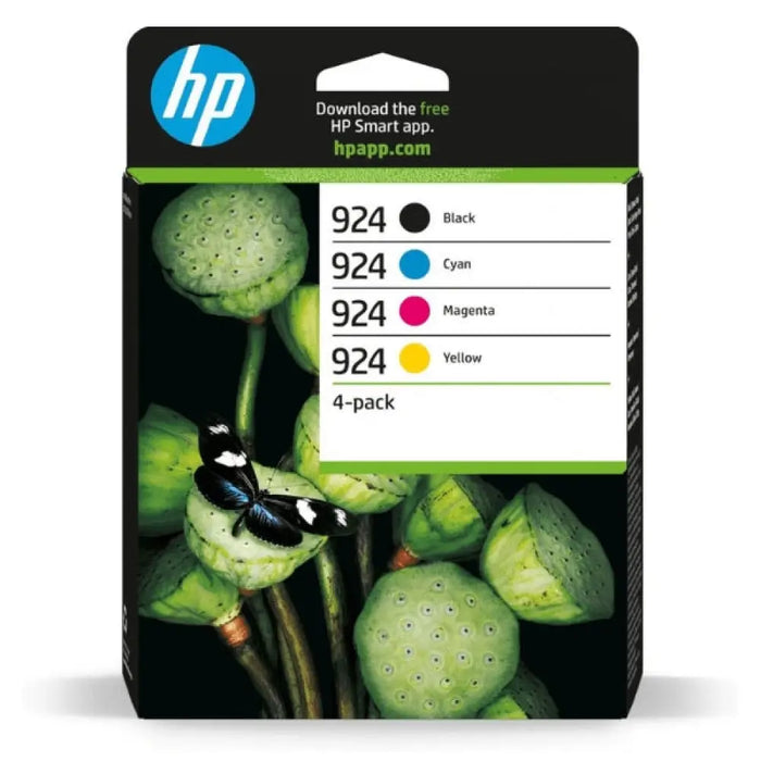 HP 924 CMYK касета с мастило 4 пакета