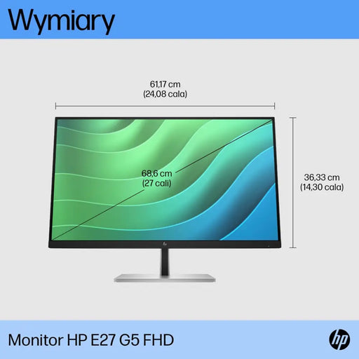 HP E27 G5 68,6 cm (27’’) 1920 x 1080 пиксела Full HD LED