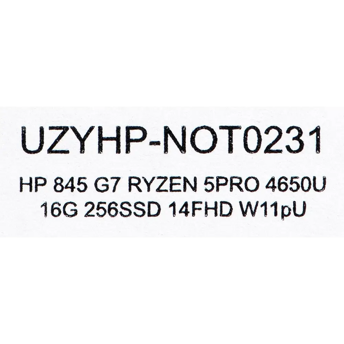 HP EliteBook 845 G7 AMD RYZEN 5 PRO 4650U 16GB 256GB SSD