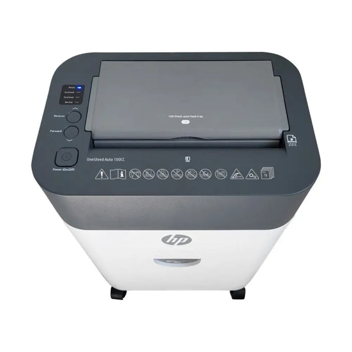 HP ONESHRED Auto 100CC бяло-сив шредер