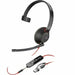 HP Poly Blackwire 5210 Monaural USB-C слушалка + 3,5 мм