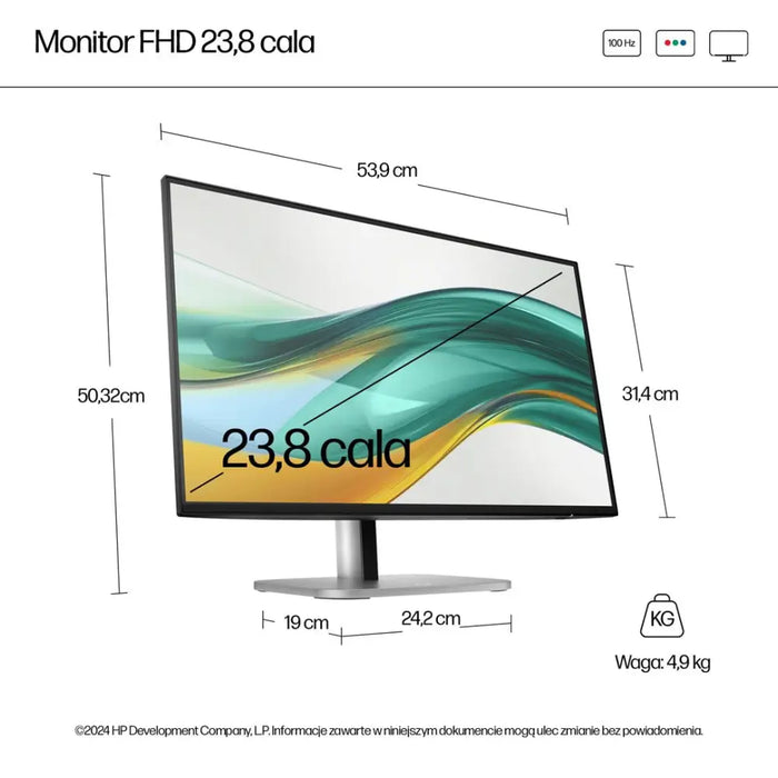 HP Series 5 Pro 23,8-инчов FHD монитор - 524pf