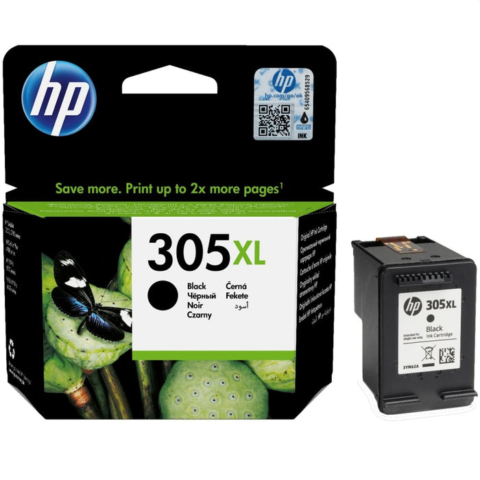 Оригинална черна касета с мастило HP 305XL с голям капацитет
