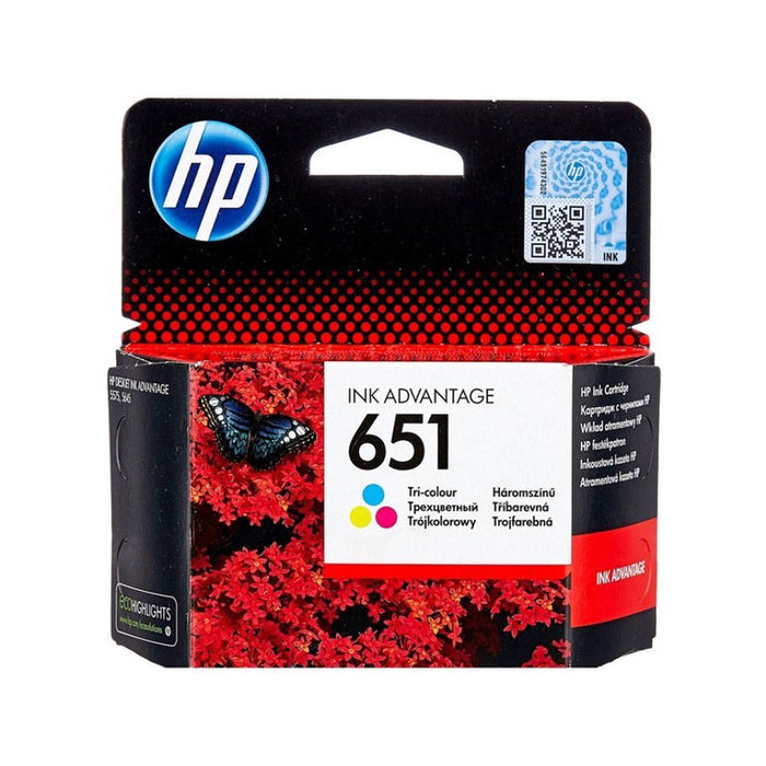 HP 651 оригинална мастилена касета C2P11AE BHK Трицветна